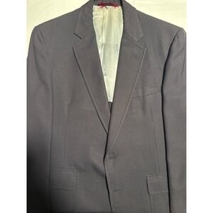 Hart Schaffner Marx Jack Nicklaus Mens Blazer Suit Coat Navy Blue